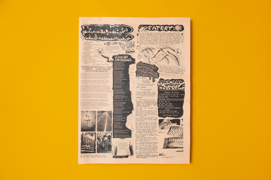 Rietveld Journal broadsheet newspaper printed by Newspaper Club.