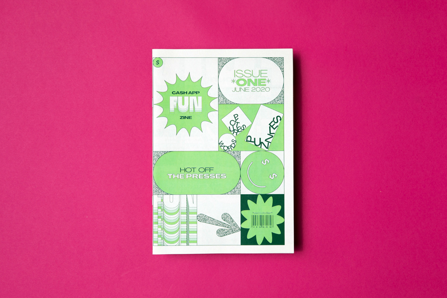 Cash App, a mobile payment service developed by Square, printed this limited-edition Fun Zine as a digital mini printed by Newspaper Club