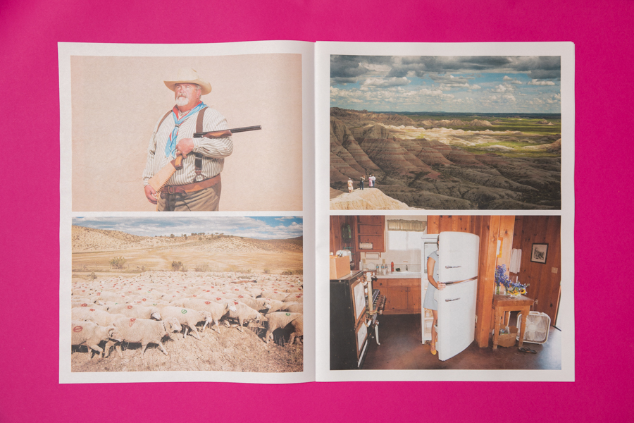 Spread from Theo Stroomer photography portfolio printed by Newspaper Club.