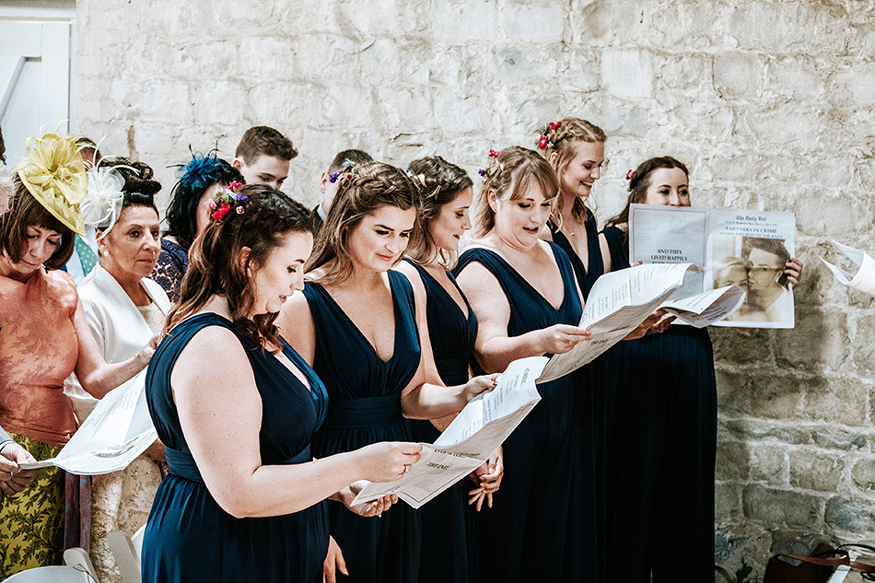 How 3 couples used a newspaper to celebrate their wedding. Print your own newspaper with Newspaper Club.